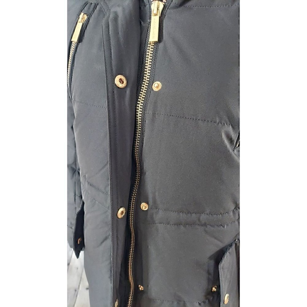 Michael Kors Black Parka with Detachable Faux Fur Lined Hood/NWT, XS - Picture 3 of 11